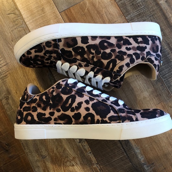 Steve Madden Shoes - Steve Madden NWT Leopard Print Canvas Sneakers